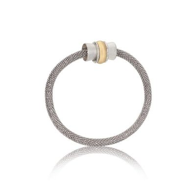 Magnetic Orbit Bracelet Sterling/18ky 6 mm