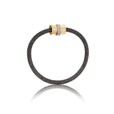 Magnetic Orbit Bracelet 18ky/Sterling x 3