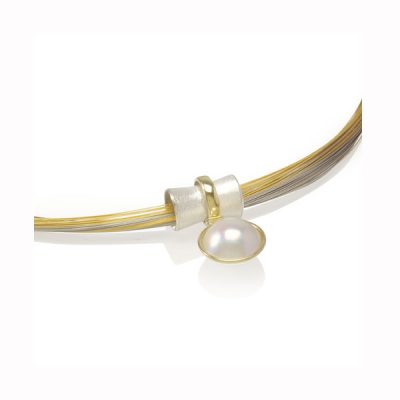 Pearl Orbit Bead, medium 14 mm
