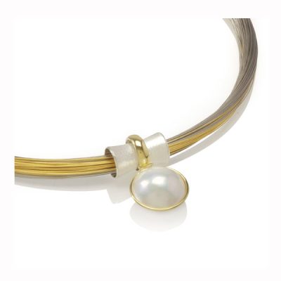 Pearl Orbit Bead, medium 16 mm